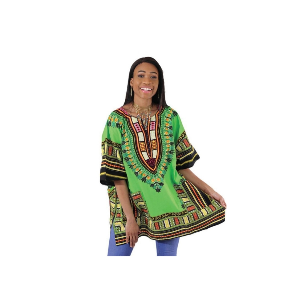 6X Green Dashiki- Unisex
